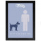 Pet By My Side Personalised Print