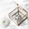 Personalised Rose Gold Glass Trinket Box
