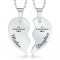 Personalised Split Heart Necklace