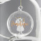Personalised Glass Glitter Xmas Tree Bauble