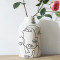Ceramic Vase Irregular face Design