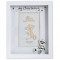 Button Corner Christening Frame