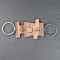 You Complete Me Couples Jigsaw Keyring