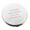 Silver Plated Personalised Compact Mirror