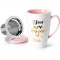 Porcelain Tea Mug with Infuser and Lid - You Are My Cup of Tea