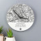 Personalised Wooden Map Clock