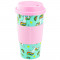 Unicorn Travel Mug and Cup with Straw Combo
