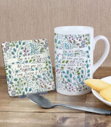Floral Mug and Coaster Set