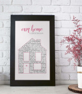 Personalised Our Home Is Special Poster