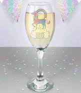 Personalised Unicorn Wine Glass