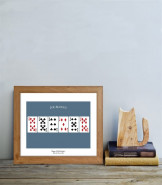 Personalised 50th Playing Card Poster
