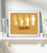 Personalised By My Side Godparent Print