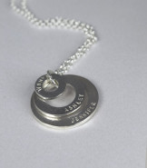 Personalised Three Rings Necklace