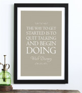 Personalised Favourite Inspirational Quote Poster