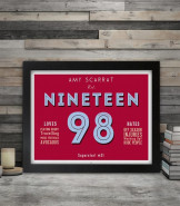 Personalised 21st Birthday Print