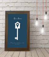 Personalised New Home Key Poster