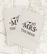 Personalised Mr and Mrs Passport Covers