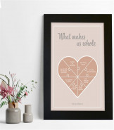 Personalised Jigsaw Heart Poster