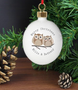 Personalised Owl Bauble