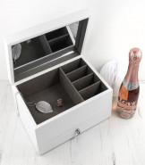 Personalised White Jewellery Box