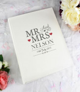 Personalised Mr and Mrs Photo Album