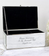 Personalised Mirrored Jewellery Box