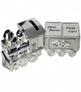 Personalised Train With Tooth Curl Money Box