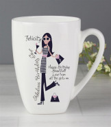 Personalised Fabulous Birthday Girl Mug