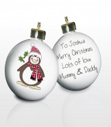 Personalised Penguin Bauble