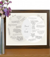 Personalised Wedding Guest Venn Diagram Poster