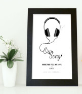 Personalised Our Song/First Dance Poster