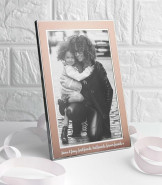 Personalised Rose Gold Metal Photo Frame