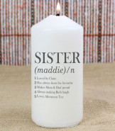 Sister Definition Candle