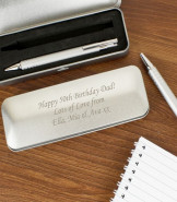 Personalised Pen Set With Engraved Box