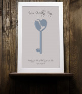 Personalised Your Wedding Day Key Poster