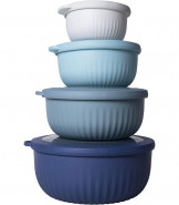 Plastic Meal Prep Bowl Set with Lids