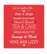 We Go Together Like... Glass Chopping Board