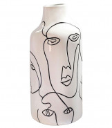 Ceramic Vase Irregular face Design