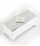 Antique Style Personalised Silver Plated Jewellery Box