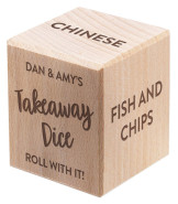 Personalised Wooden Dice