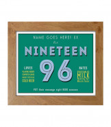 Personalised 40th Birthday Print