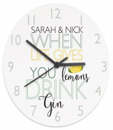 'When Life Gives You Lemons' Gin Clock