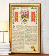 Coat of Arms & Surname History Print