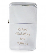 Engraved Lighter - Chrome