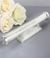 Silver Wedding Certificate Holder