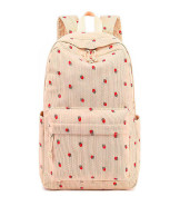 School Backpack for Teen Girls (Strawberry Beige)