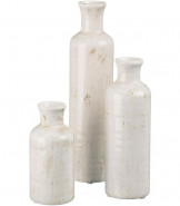 Sullivans White Ceramic Vase Set
