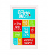 10 Things I Love About My Teacher Personalised Print