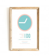 When We Said I Do Personalised Print