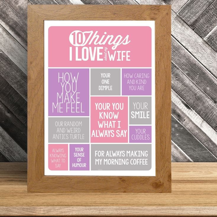 10 Things I Love About My Wife Poster